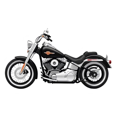 Harley-Davidson Cruiser - Harley-Davidson Softail (Model Year: 2021) (Iconic colour: Black) sticker
