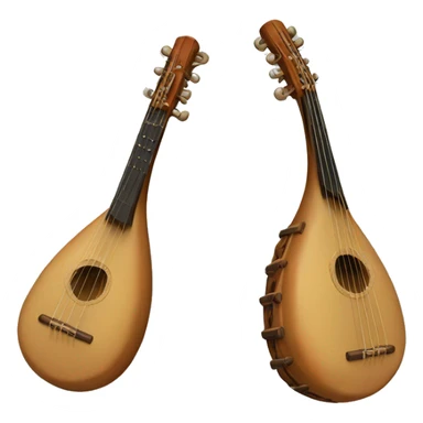 Turkish music instrument: bağlama sticker