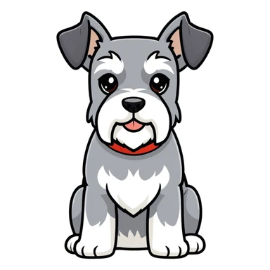 Perro schnauzer sticker