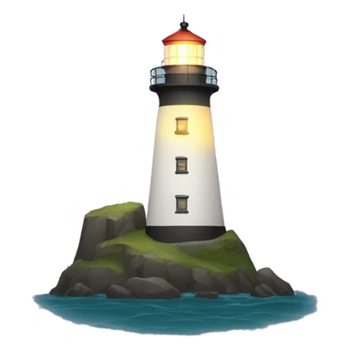 Lighthouse with light sticker