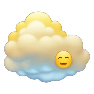 Cloudy and sunny  with sticker
