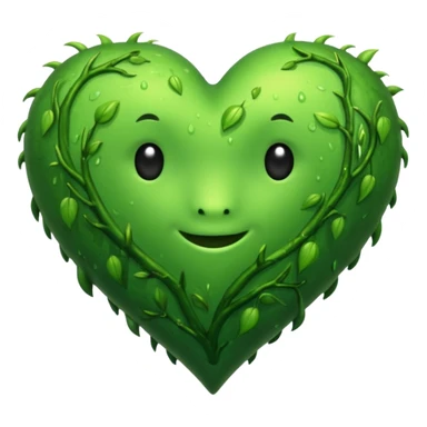 Swamp green heart sticker