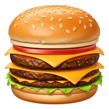 Happy burger sticker
