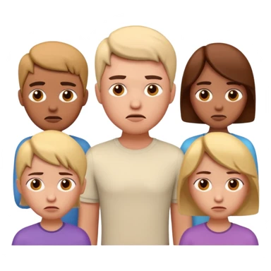 disapointment people, 3D sticker