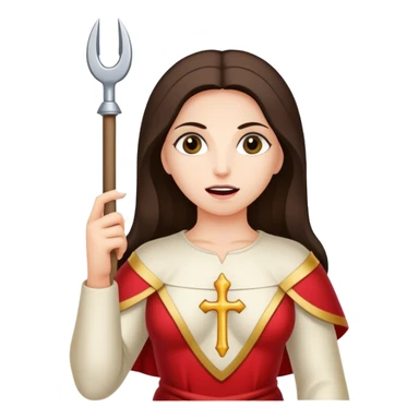 Saint Apollonia with pincers and tooth sticker