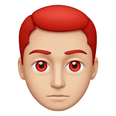 Man with red eyes from marijuana, simple. No leaves or flowers sticker