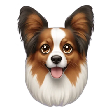 papillon dog sticker