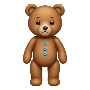 standing teddy bear sticker