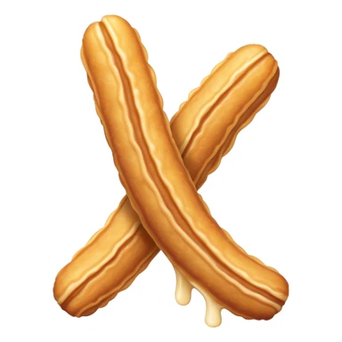 Simple churro street snack with soft tones sticker