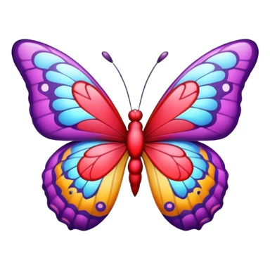 butterfly with heart  sticker