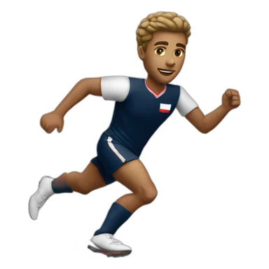 paris st germanin player running sticker