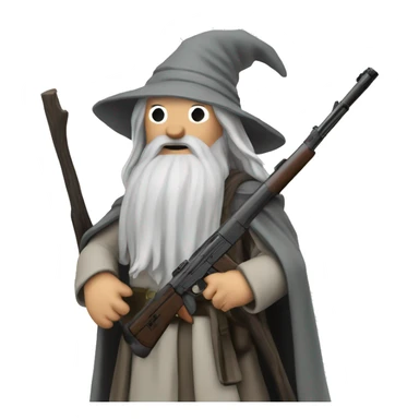 Gandalf with an ak47 sticker