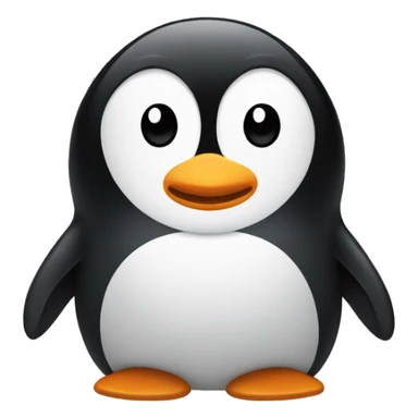 penguin on a suferbored  sticker