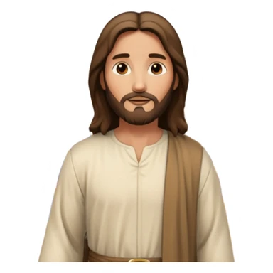 Jesus walking on a busy city street with a multicultural crowd, detailed city background including shops, traffic lights, and buses sticker