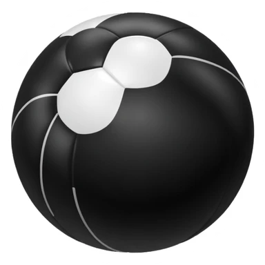 black beach ball sticker