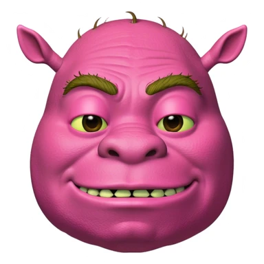 pink shrek sticker