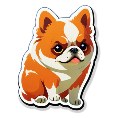 Disappointed dog sticker