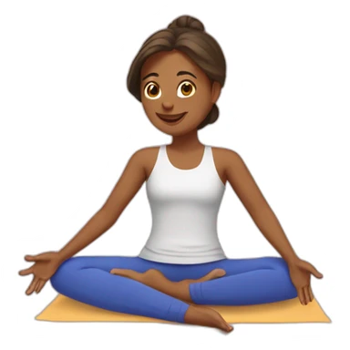 Yoga qui fait des crêpes sticker