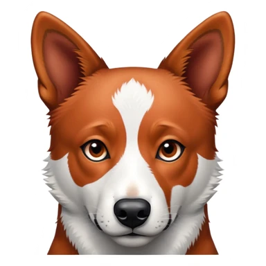 Intense focused red heeler sticker
