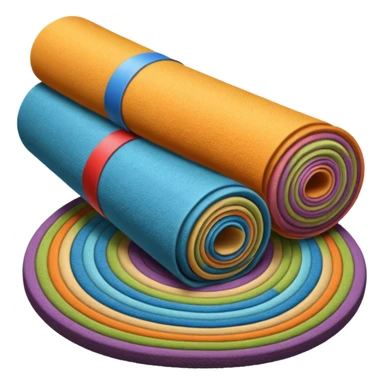 rolled up carpet, simple and clear sticker
