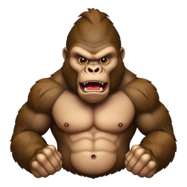 angry gorilla sticker