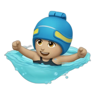 Conni swimming sticker