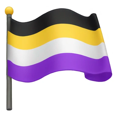 non-binary flag sticker