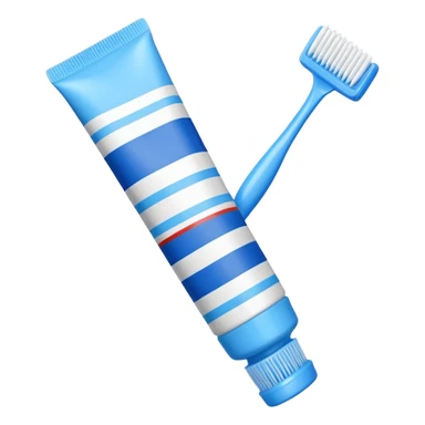 toothpaste and toothbrush sticker