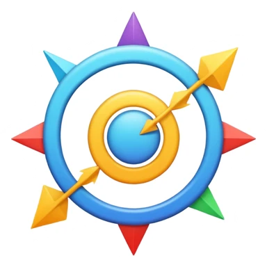“Emoji symbolizing centripetal federalism, showing power moving from the central core outward, with a strong center and arrows expanding to the edges, flat emoji style, simple and clear, educational icon.” sticker