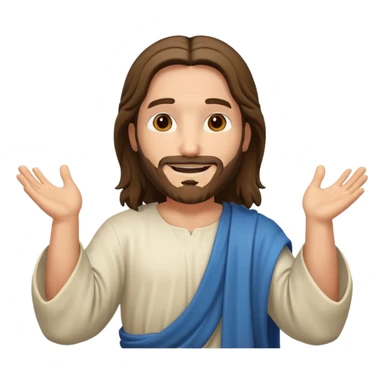 Jesus saludado sticker