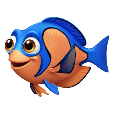 Finding Dory blue fish  sticker