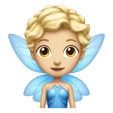Blonde blue fairy  sticker
