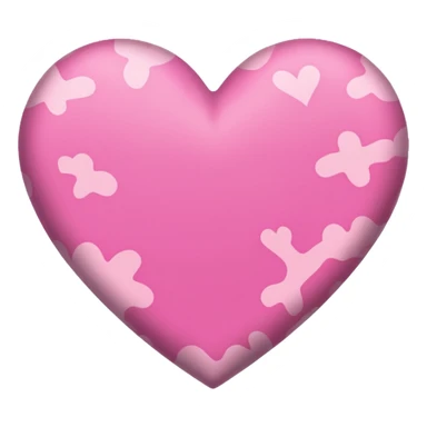Pink heart with pink camo in the middle sticker