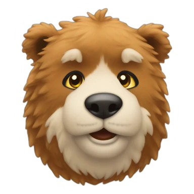 ours en peluche sticker