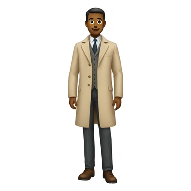 elegant beige coat  sticker