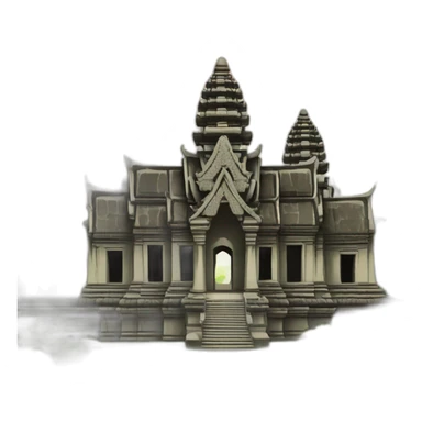 angkor wat temple landscape sticker
