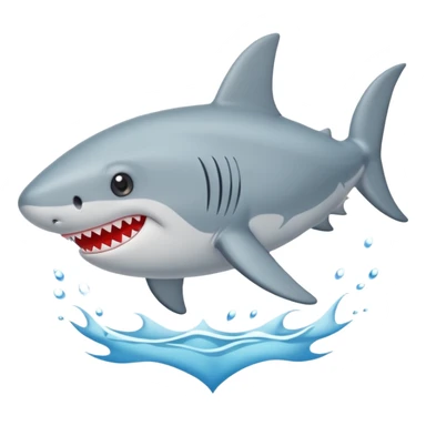 Crea un tiburón con ojos de corazón sticker