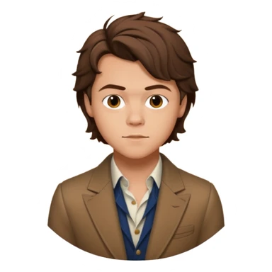 une joli personne qui ressemble a harry styles, avec beaucoup de details,  dans un rond  sticker