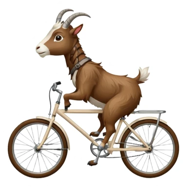 Goat on bike sticker