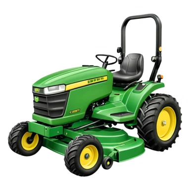 pencil drawing of a john. deer mower sticker