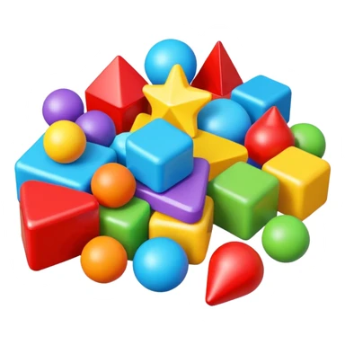 Scattered Toys sticker
