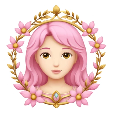 virgo sign pink sticker