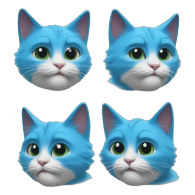 smurf cat meme we live we love we lie sticker