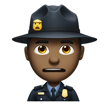 Cop angry at suspect sticker