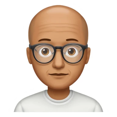 SEÑOR CON GAFAS Y ALOPESIA PARCIAL sticker