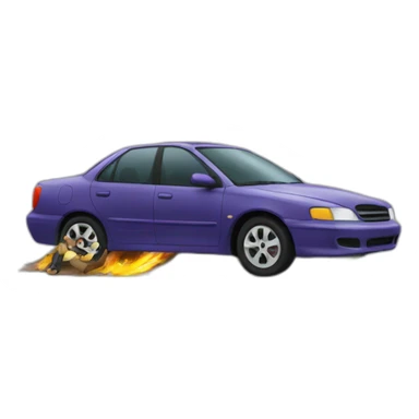 Jerma crashing a car sticker