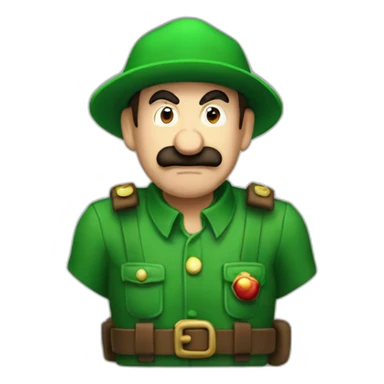 War crime luigi sticker