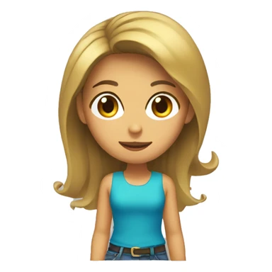 Una chica buscando chisme sticker