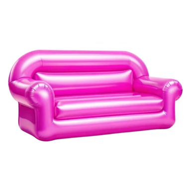 90’s sparkly pink inflatable couch sticker