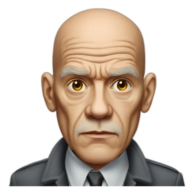 actor john malkovich serious sticker